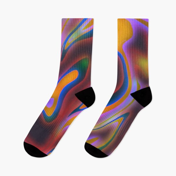 Item preview, Abstract Art Neon Swirling Rainbow Colors Pattern designed and sold by Mary Riley.