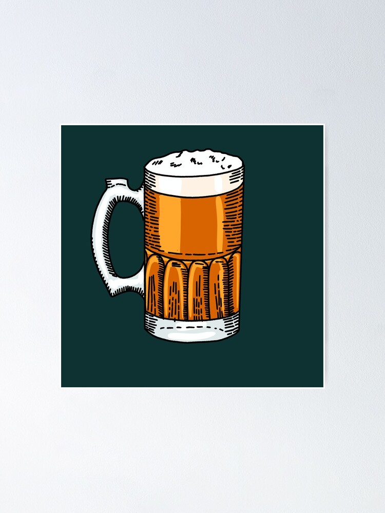 Pint of Lager Green Beer Drinking Funny Cartoon Drink Pint of Lager Green Beer Drinking Funny Cartoon Drink
