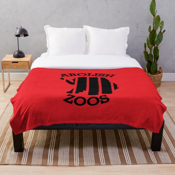 Item preview, Abolish Zoos, Simple Red Elephant Silhouette in Cage designed and sold by robalonso.