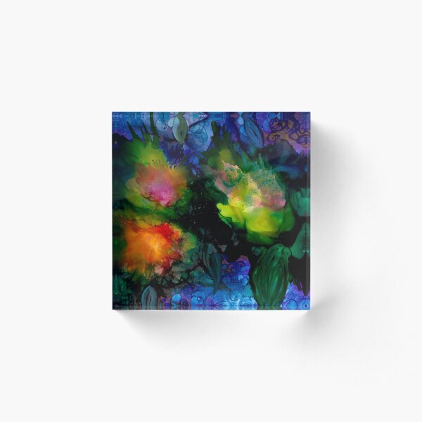 Lily Pads on Water Acrylic Block