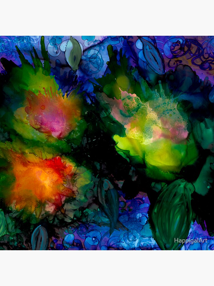 Lily Pads on Water by HappigalArt