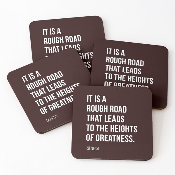 Item preview, Seneca Stoic Quote - Road to Greatness designed and sold by T UNIQUE.
