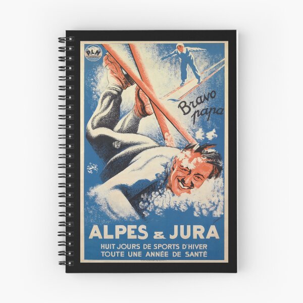 Item preview, retro alpes et jura  jours de sports dhiver toute une annee de sante vintage reclame designed and sold by CorasPosters.
