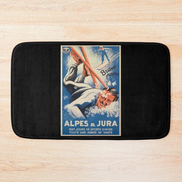 Item preview, retro alpes et jura  jours de sports dhiver toute une annee de sante vintage reclame designed and sold by CorasPosters.