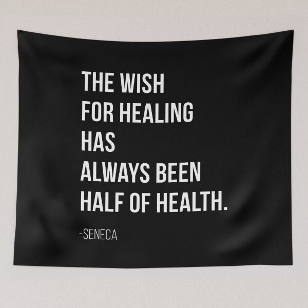 Item preview, Seneca Stoic Quote - The wish for healing designed and sold by T UNIQUE.