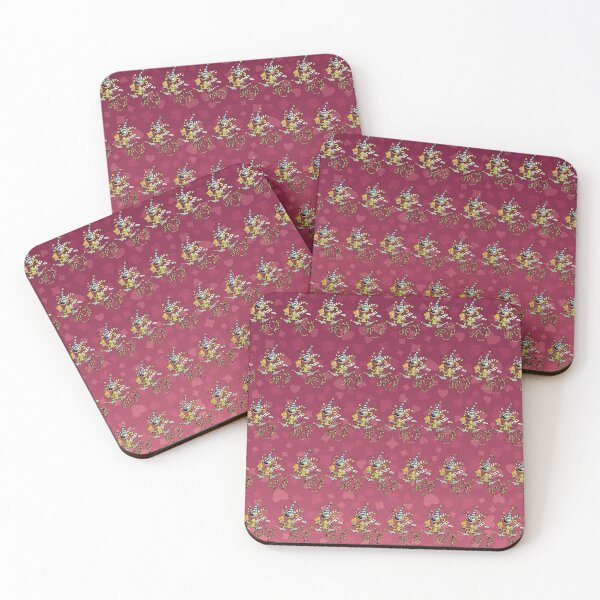 Item preview, Marsupilami playing cards / Wine red design / Pattern designed and sold by Hubashop.
