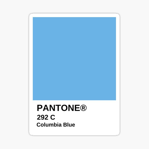 Pantone Blue Stickers for Sale