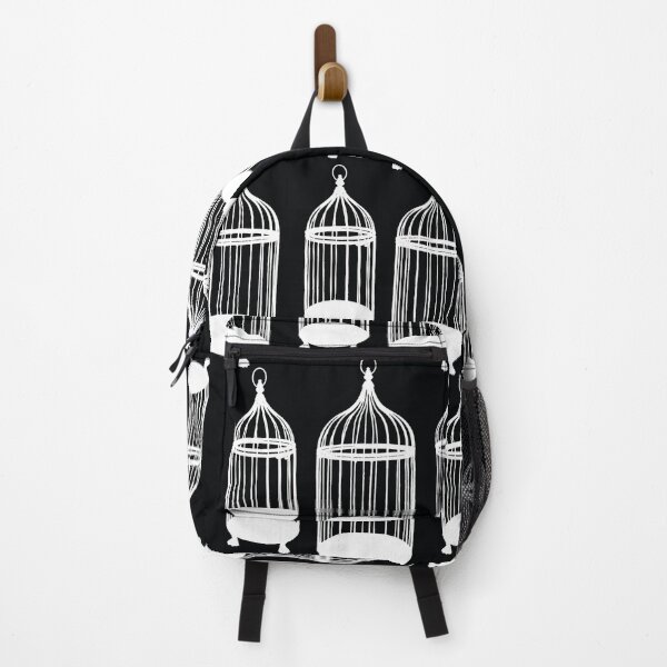 Item preview, Black & White Bird Cage Pattern designed and sold by MyArt23.