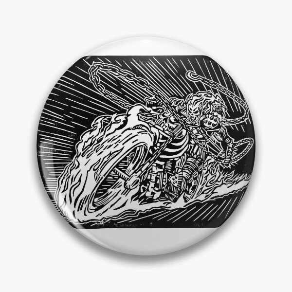 Item preview, Ghost rider on bike at night designed and sold by Vasiliy Pimenov.