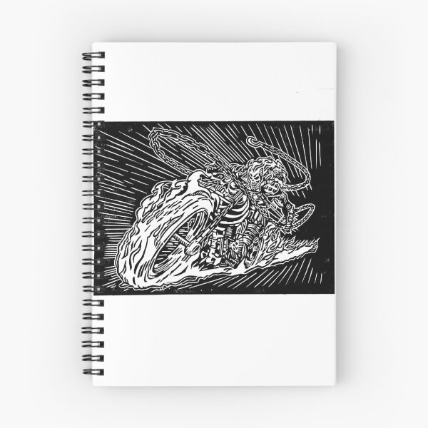 Item preview, Ghost rider on bike at night designed and sold by Vasiliy Pimenov.