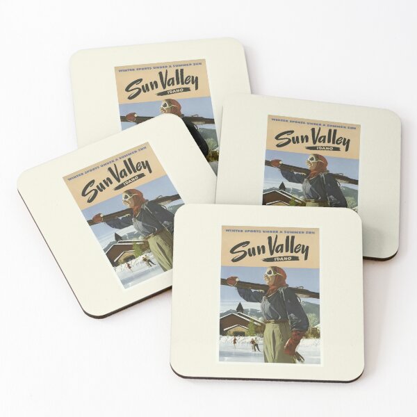 Item preview, Vintage Travel Poster Sun Valley Idaho designed and sold by G-Design.