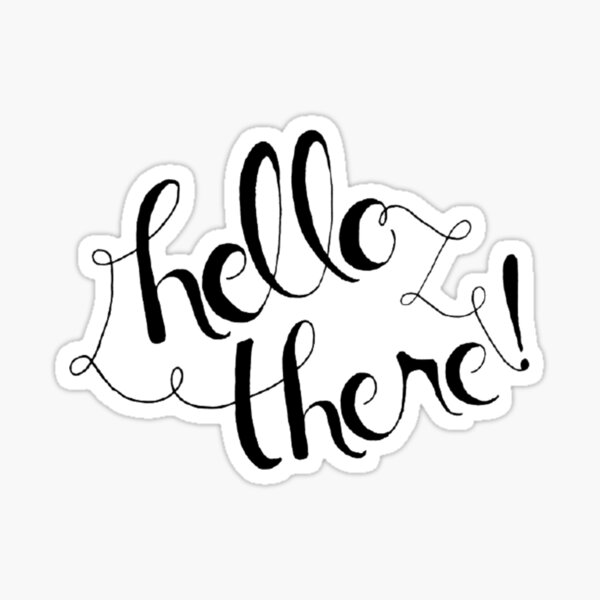 Vista previa del artículo con la obra «¡Hola a todos!», diseñado y vendido por Ranz Doodles.