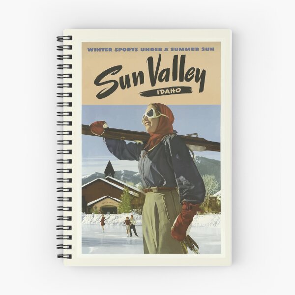 Item preview, Vintage Travel Poster Sun Valley Idaho designed and sold by G-Design.