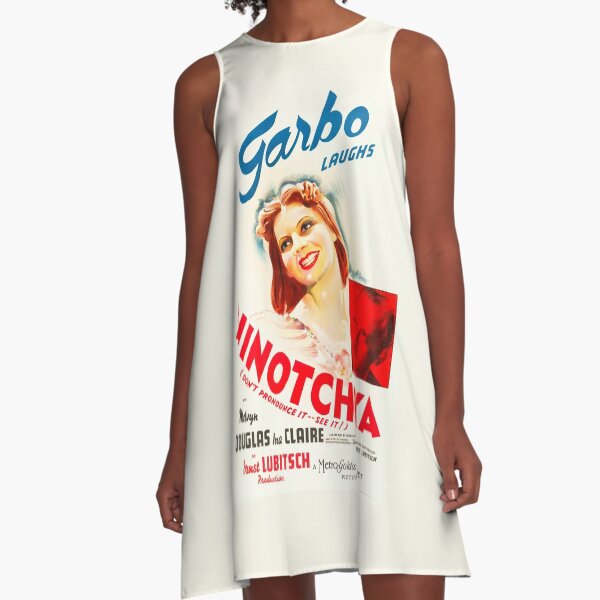 Ninotchka starring Greta Garbo. Classic Hollywood movie film poster A-Line Dress