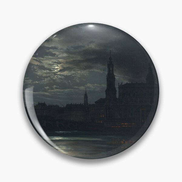 Item preview, View of Dresden by Moonlight (1839) - Johan Christian Dahl designed and sold by SALON DES ARTS.