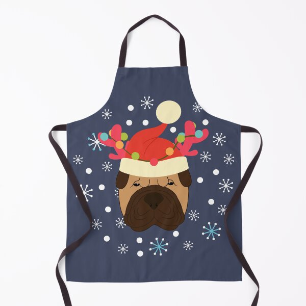Item preview, Reindeer Santa Shar Pei Christmas designed and sold by Lulupainting.