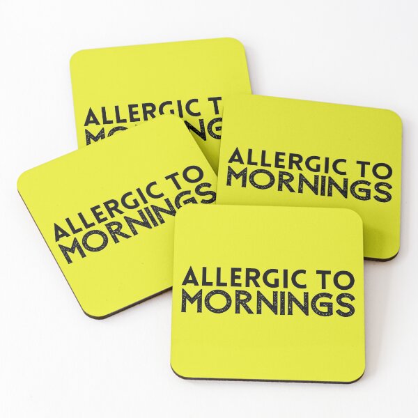 Item preview, Allergic to Mornings designed and sold by Cansecos-shop.