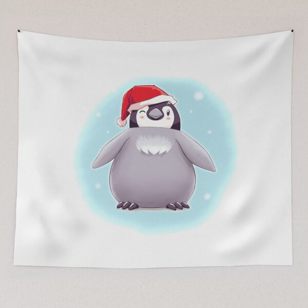 Item preview, Santa Emperor Penguin Chick (Background) designed and sold by EdgeKagami.