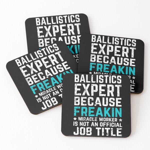 Item preview, Ballistics expert because freakin miracle worker is not an official job title designed and sold by good vibes clothing.