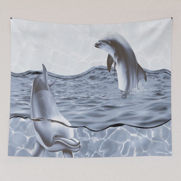 Item preview, Digital art work of Dolphin at sea designed and sold by Chintan1290.
