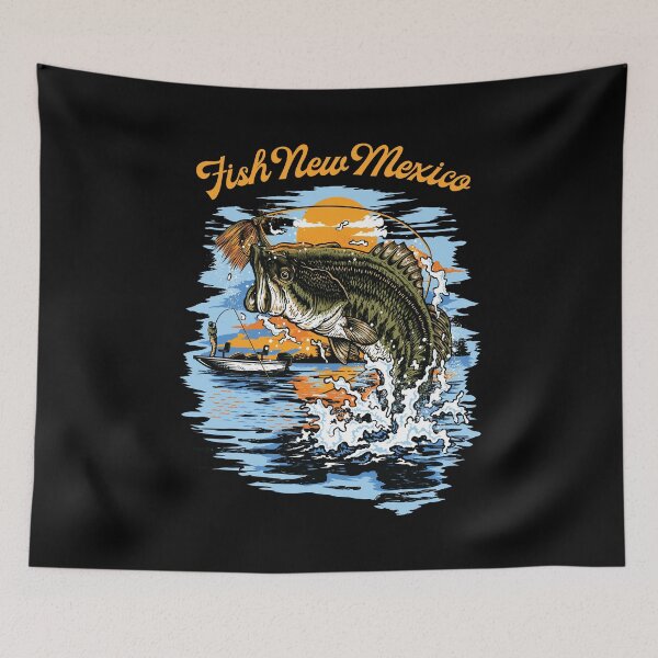 Item preview, Largemouth Bass Fishing graphic | Fish New Mexico print designed and sold by jakehughes2015.