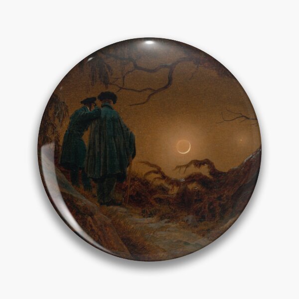 Item preview, Two men contemplating the Moon (1819-1820) - Caspar David Friedrich designed and sold by SALON DES ARTS.