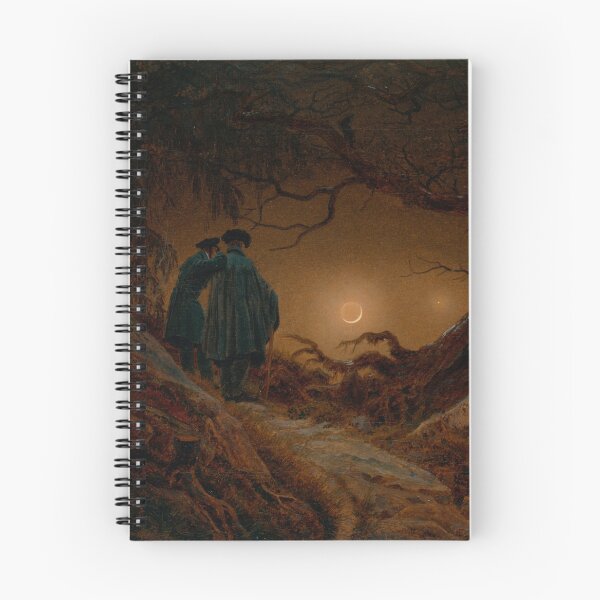 Item preview, Two men contemplating the Moon (1819-1820) - Caspar David Friedrich designed and sold by SALON DES ARTS.