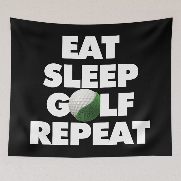 Item preview, Eat Sleep Golf Repeat designed and sold by elhefe.
