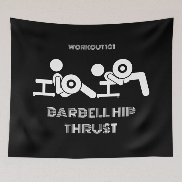 Item preview, Barbell Hip Thrust (Workout 101) designed and sold by BofflingDesigns.
