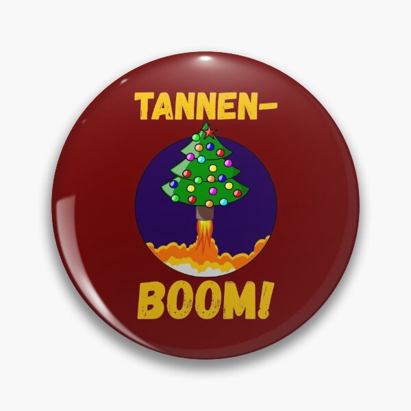 Artikelvorschau, Tannenbaum / BOOM Weihnachtsbaum Rakete Visual Pun entworfen und verkauft von WeaveTrumpet.