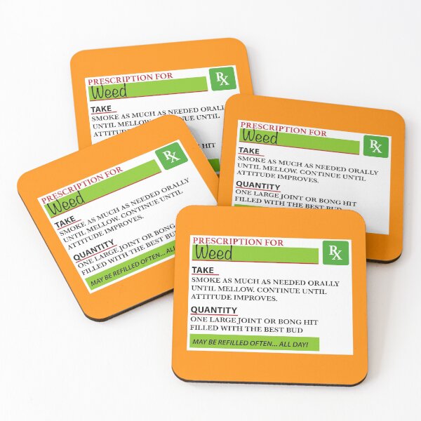 Item preview, Weed Prescription Bottle Label designed and sold by OuterWear.