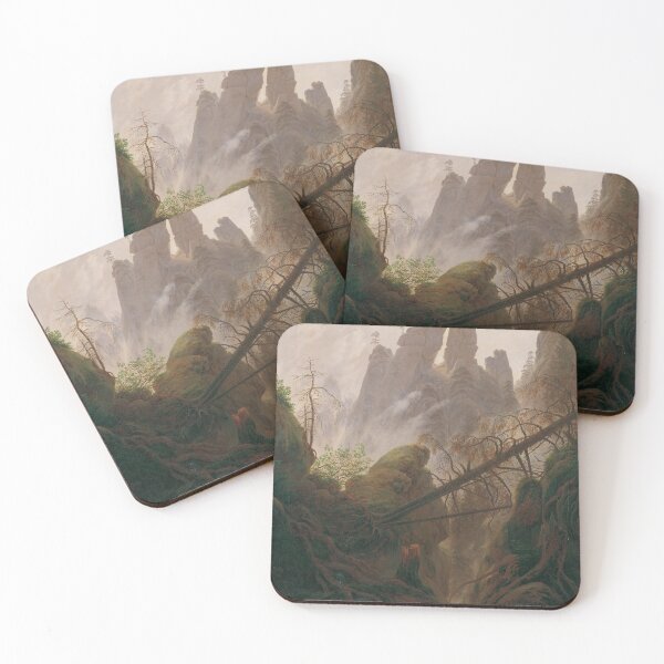 Item preview, Rocky ravine in the Elbe Sandstone Mountains (1822) - Caspar David Friedrich designed and sold by SALON DES ARTS.