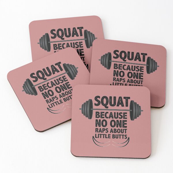 Item preview, Gym Fitness Workout Gifts - Squat Because No One Raps About Little Butts Funny Gift Ideas for Squats Lovers - Fitness Gear for Working Out & Getting that Booty in WAP Shape designed and sold by merkraht.