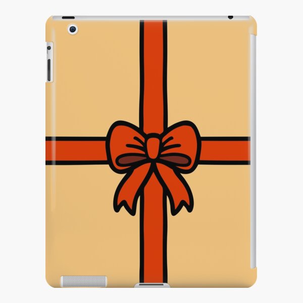 Festive Red Gift Bow on Gold iPad Snap Case