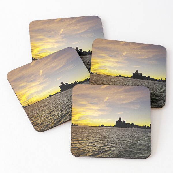 Item preview, Detroit Michigan and Windsor Ontario Sunset designed and sold by RCPphotography.