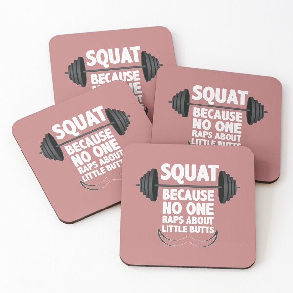 Item preview, Gym Fitness Workout Gifts - Squat Because No One Raps About Little Butts Funny Gift Ideas for Squats Lovers - Fitness Gear for Working Out & Getting that Booty in WAP Shape designed and sold by merkraht.