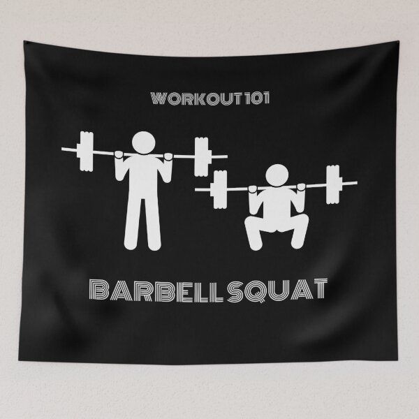 Item preview, Barbell Squat (Workout 101) designed and sold by BofflingDesigns.