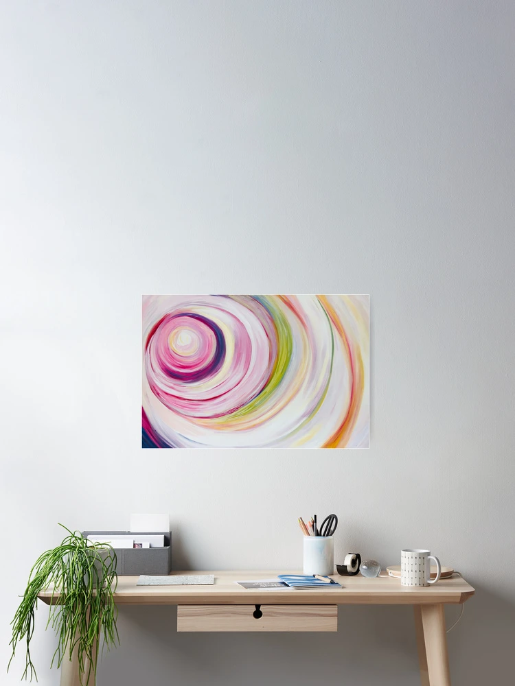 Thumbnail 2 of 3, Poster, Pink Swirl designed and sold by Rosesbyrobin.