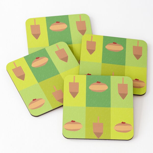 Item preview, D&D - Doughnuts and Dreidels Green Grid designed and sold by TillaCrowne.