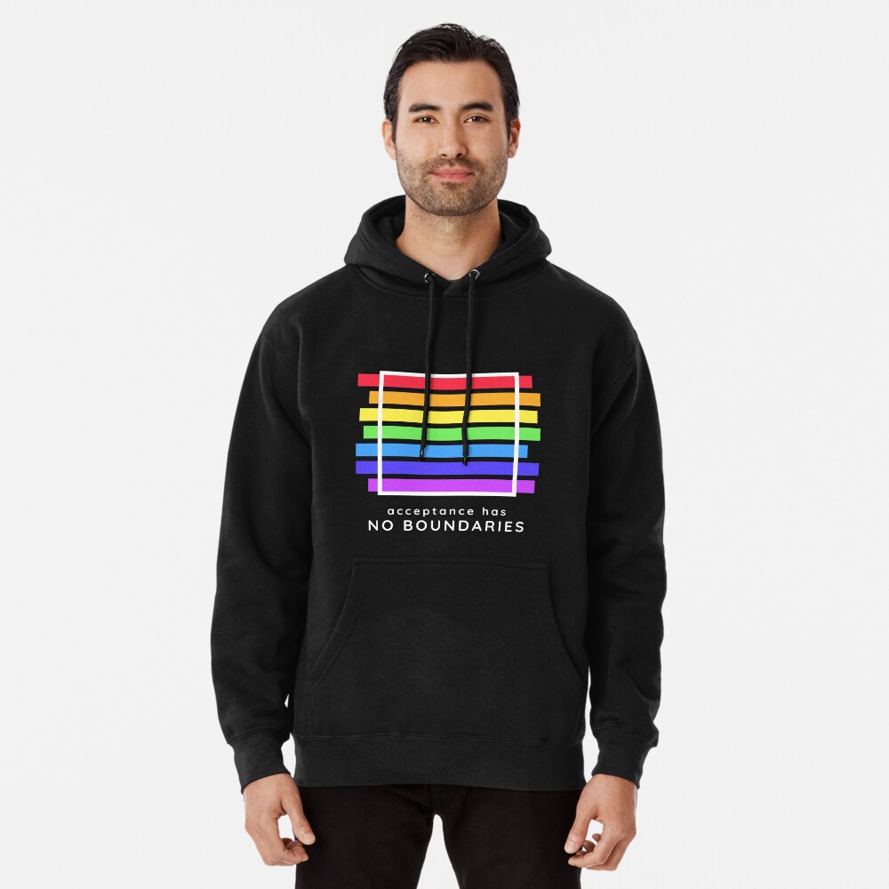 Acceptance Has No Boundaries T-shirt Multiple Colors Available Pride Season  T-shirt LGTBQIA Supportive Pride Season Clothing 