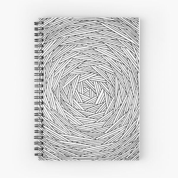 Item preview, Round Geometry - Black on White designed and sold by Silbek.