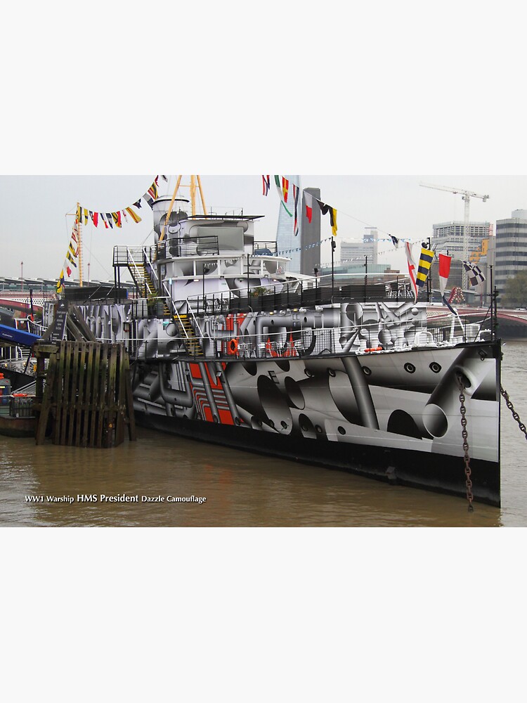 HMS President on the River Thames by hoxtonboy