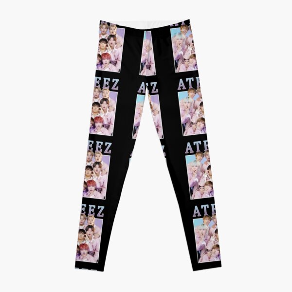 ATEEZ Purple Grey CAMO Camouflage Army Print Leggings for Sale by