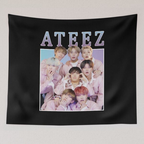Item preview, ATEEZ Cute Vintage Retro Kpop Band Style 90s  designed and sold by SugarSaint.