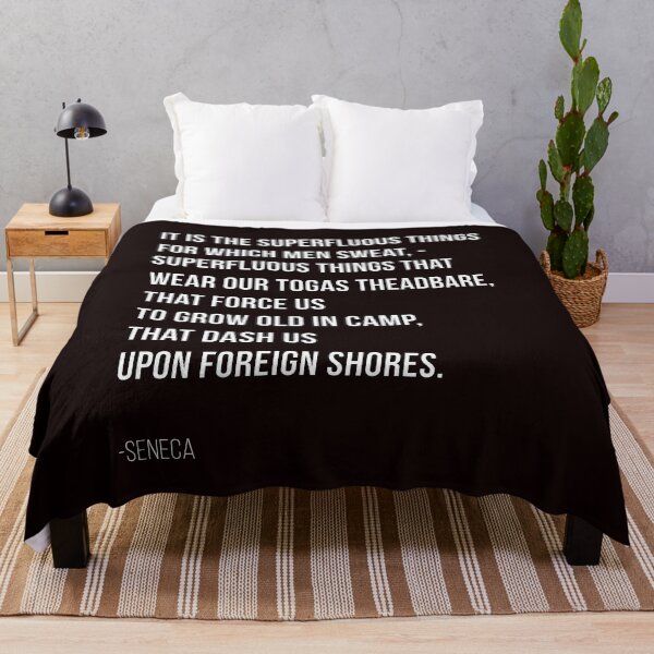 Item preview, Seneca Stoic Quote -Superflous Things designed and sold by T UNIQUE.