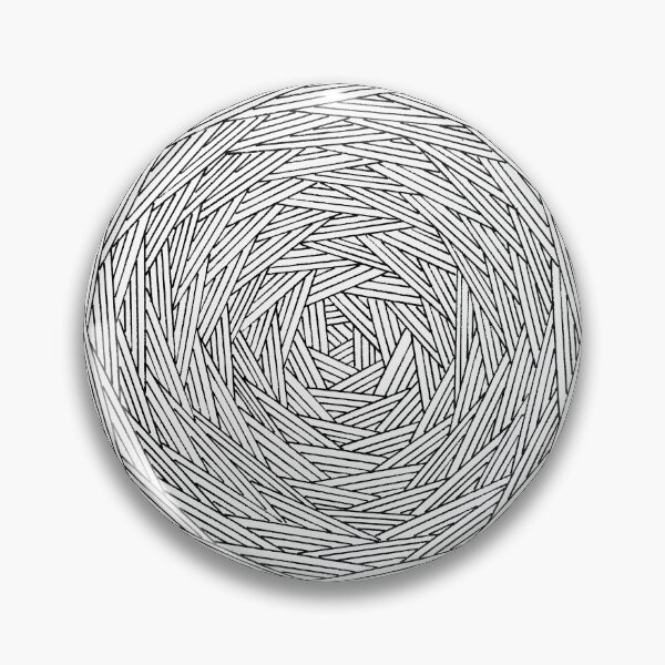 Item preview, Round Geometry - Black on White designed and sold by Silbek.