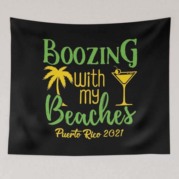 Item preview, Boozing Beaches Bachelorette Girls Trip Puerto Rico 2021 product designed and sold by jakehughes2015.