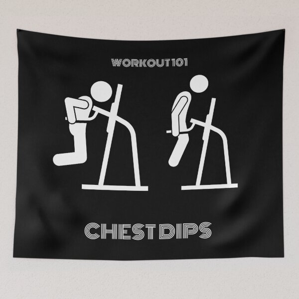 Item preview, Chest Dips (Workout 101) designed and sold by BofflingDesigns.