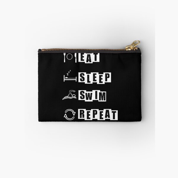 Item preview, Eat, Sleep, Swim, Repeat - black designed and sold by BusyMonkeys.
