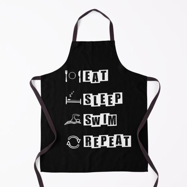 Item preview, Eat, Sleep, Swim, Repeat - black designed and sold by BusyMonkeys.